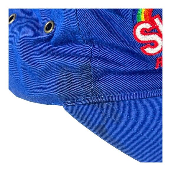 Skittles Racing Team Ernie Irvin Blue Baseball Hat Cap Nascar Strapback “READ” - Picture 11 of 11